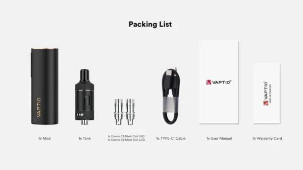 【小煙主機】VAPTIO COSMO2 可調三段式 套組