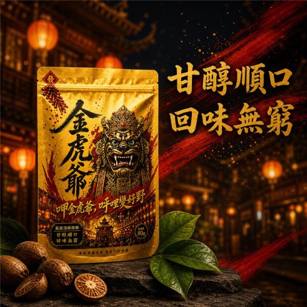 【台灣口香糖】金虎爺檳榔 乾果